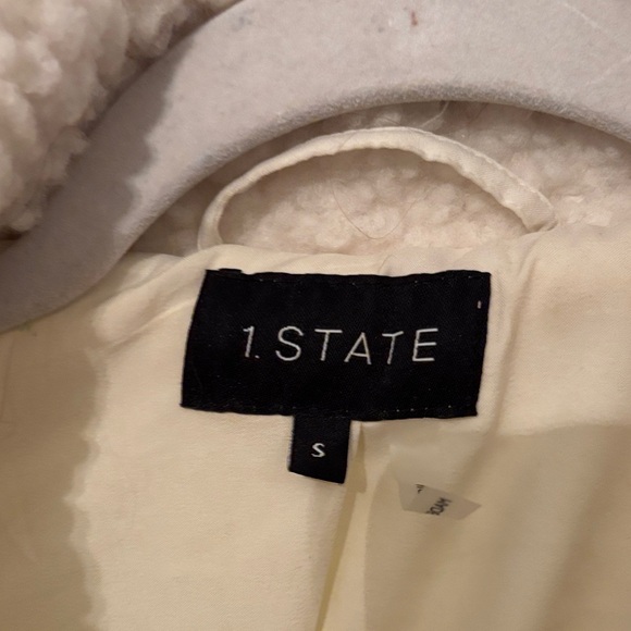 STATE Women's Off-White Teddy Jacket - Picture 2 of 3